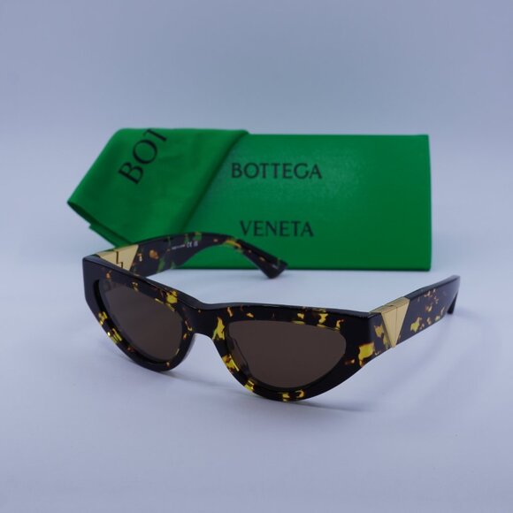 Bottega Veneta BV1176S 002 Cat Eye Sunglasses - Havana/Brown - Picture 5 of 12